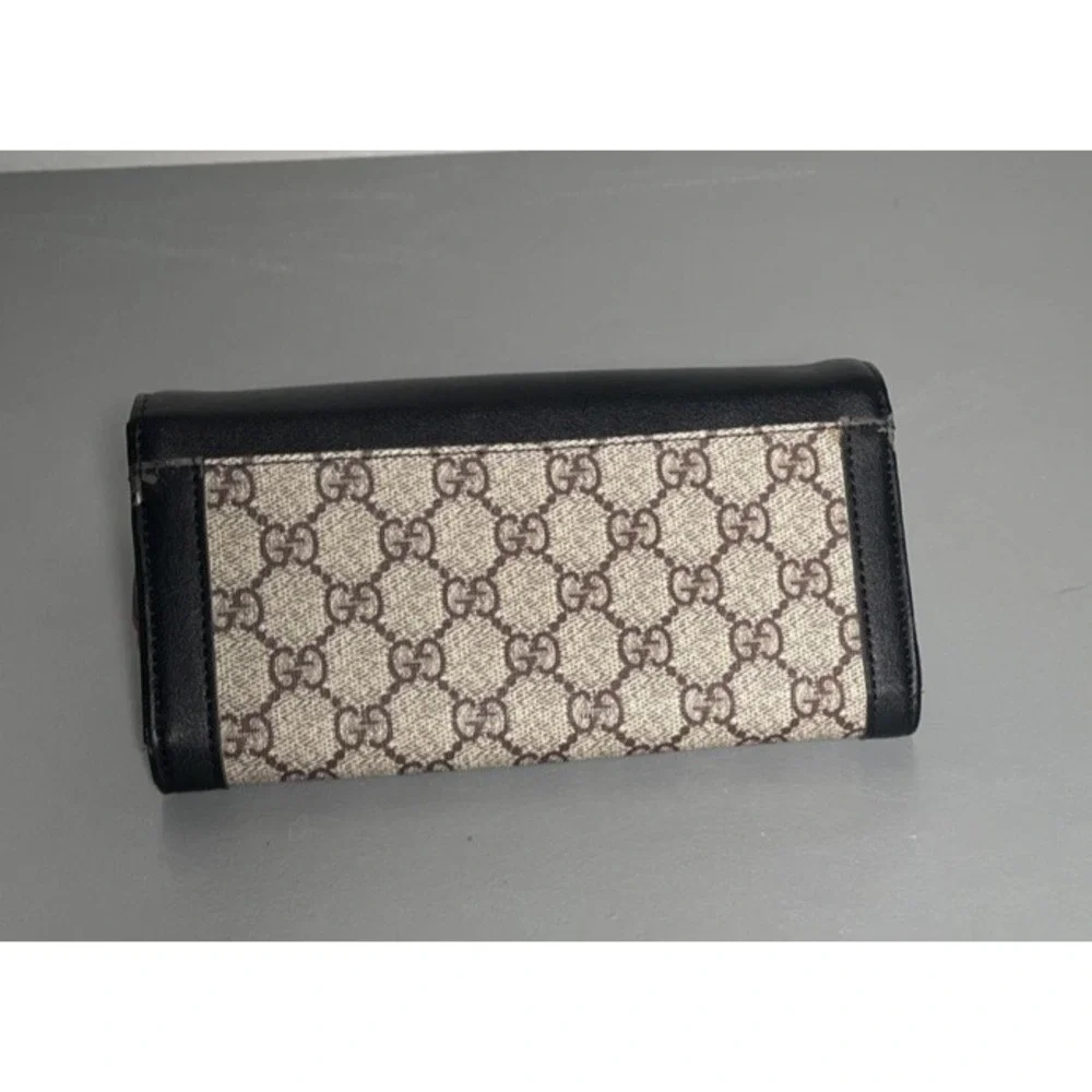 GUCCI‎ Queen Margaret GG Web Long Wallet Bee Compact
